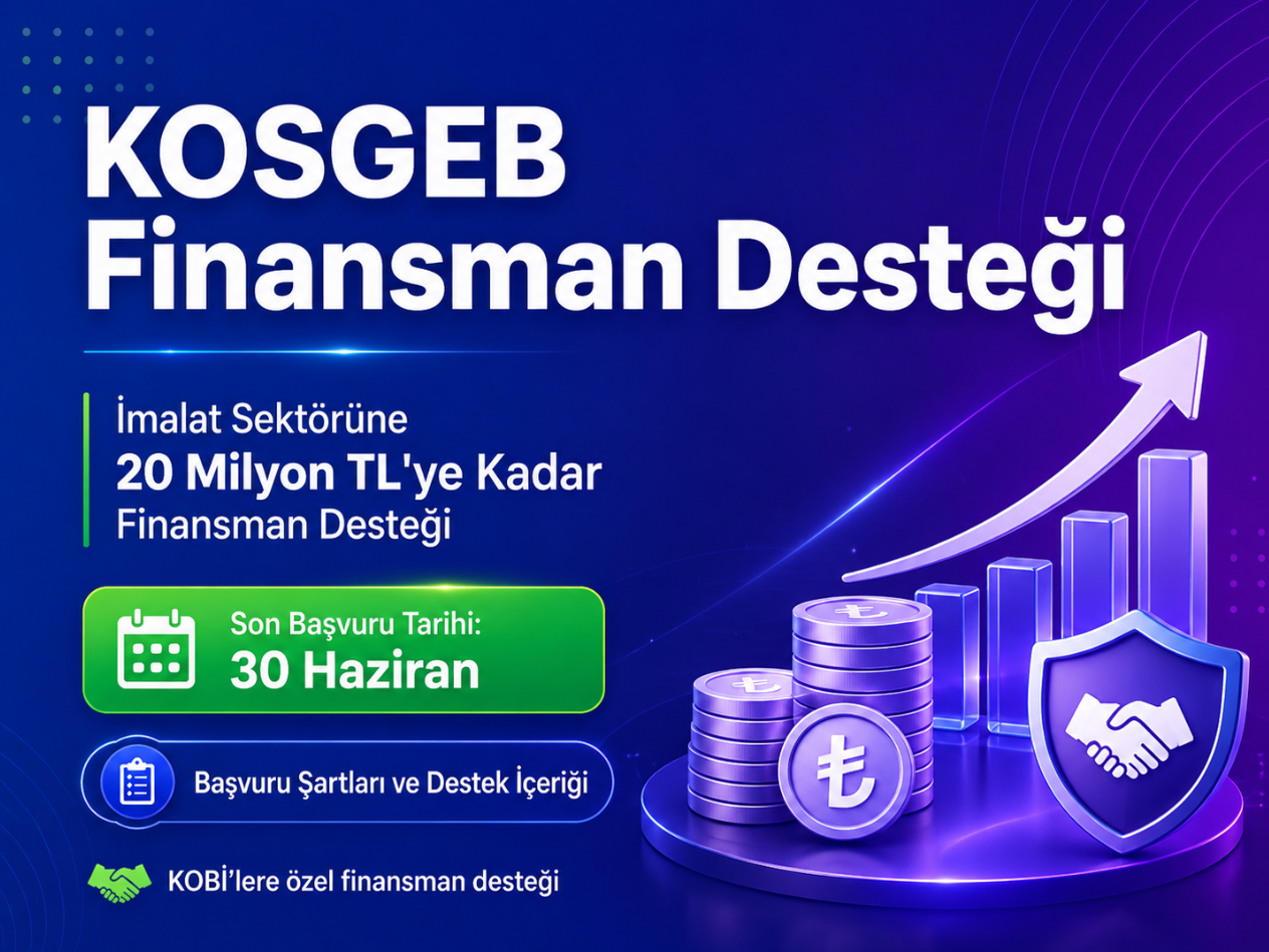 KOSGEB’den İmalat Sektörüne 20 Milyon TL’ye Kadar Finansman Desteği